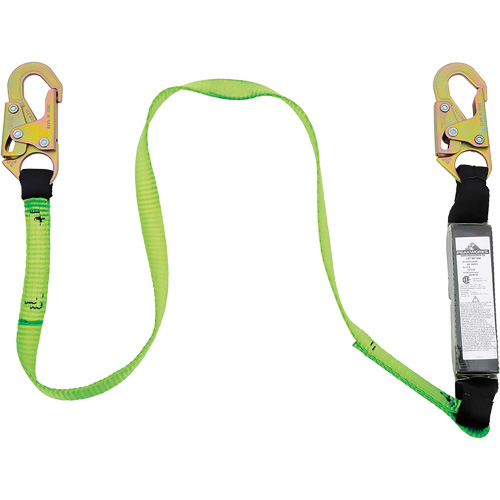 SA-5400-6 Shock Absorbing Lanyard, 6', Snap Hook Center, Snap Hook Leg Ends, Polyester Groupe Belzile Dickner