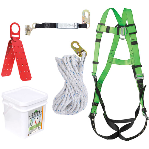 RK8-50 Grommeted Fall Protection Kit, Roofer's Kit Groupe Belzile Dickner
