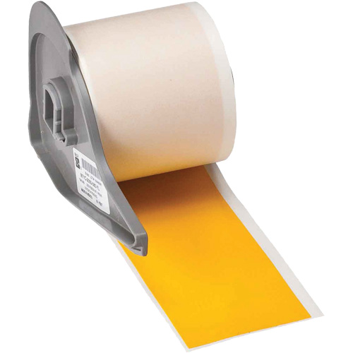 All-Weather Permanent Adhesive Label Tape, Vinyl, Yellow, 2" Width Groupe Belzile Dickner