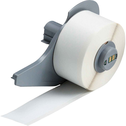 All-Weather Permanent Adhesive Label Tape, Vinyl, White, 1" Width Groupe Belzile Dickner