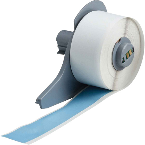 All-Weather Permanent Adhesive Label Tape, Vinyl, Blue, 1" Width Groupe Belzile Dickner