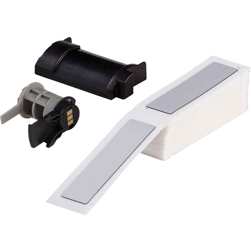 Raised Panel Labels, Polyester, 1" L x 4" H, White Groupe Belzile Dickner