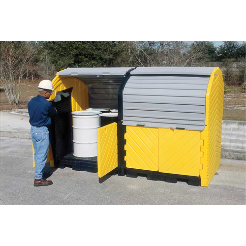 Extender Kit with Drain for Ultra-Hard Top Spill Pallets&reg;, 64" L x 79" W x 62" H, 9000 lbs. Load Capacity Groupe Belzile Dickner