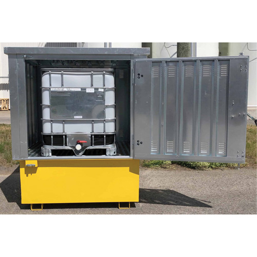 Couvercle rigide en acier Ultra-IBC, 71,1" lo x 83,1" la x 66,3" h, Capacit&eacute; de charge 5640 lb Groupe Belzile Dickner