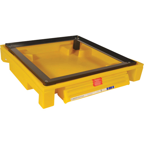 Single Drum Ultra-Safety Cabinet Bladder System, 37,8" lo x 37,8" la x 6,3" h, Capacit&eacute; de charge 1500 lb Groupe Belzile Dickner