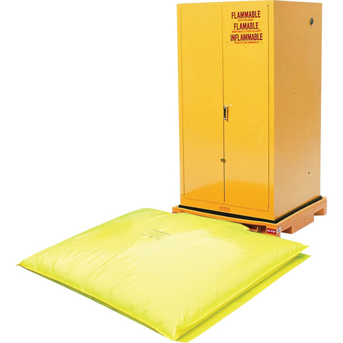 Single Drum Ultra-Safety Cabinet Bladder System, 37,8" lo x 37,8" la x 6,3" h, Capacit&eacute; de charge 1500 lb Groupe Belzile Dickner