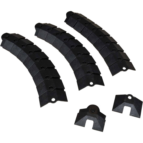 Large Ultra-Sidewinder Cable Protection System&reg; with Endcaps, 34" x 13.6" x 2.1", 260 lbs. (0.13 tons) Groupe Belzile Dickner