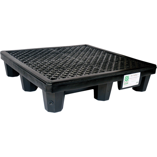 4-Drum Economy Ultra-Spill Pallet&reg;, 66 US gal. Spill Capacity, 53" x 53" x 11.8" Groupe Belzile Dickner