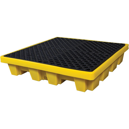 4-Drum Nestable Ultra-Spill Pallet&reg;, 66 US gal. Spill Capacity, 51" x 51" x 10" Groupe Belzile Dickner