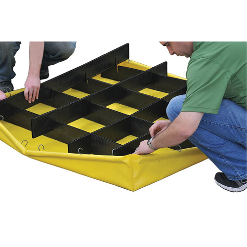 4-Drum Flexible Ultra-Spill Pallet&reg;, 66 US gal. Spill Capacity, 48" x 48" x 7" Groupe Belzile Dickner