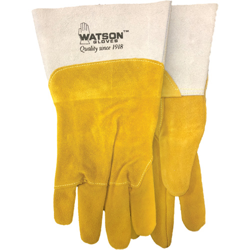 Gants de soudure robustes, Cuir fleur de ch&egrave;vre/Cuir de vache refendu, Taille Moyen Groupe Belzile Dickner