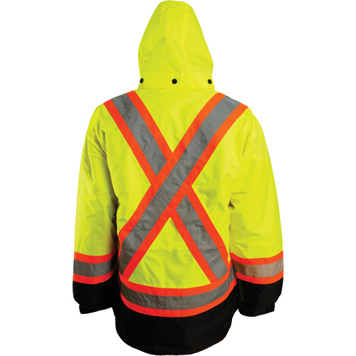 7-in-1 Jacket, Polyester, High Visibility Orange, 2X-Large Groupe Belzile Dickner