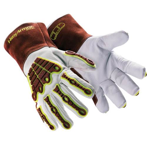 HeatArmor&reg; 5055 Welding Gloves, Grain Goatskin, Size Small/7 Groupe Belzile Dickner