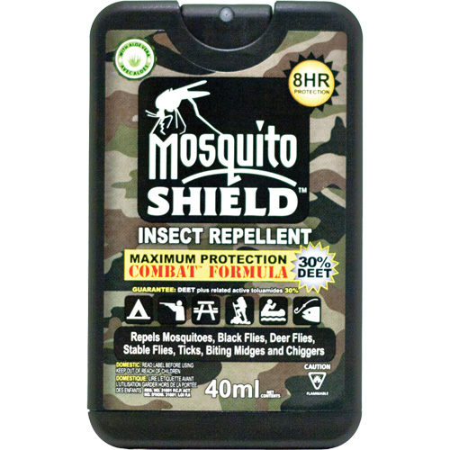 Pocket-Sized Mosquito Shield Insect Repellent, 30% DEET, Spray, 40 ml Groupe Belzile Dickner