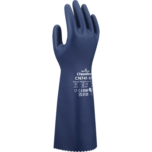 Gants r&eacute;sistants aux produits chimiques CN741, Taille Petit/7, 15" lo, Nitrile, 15 mils Groupe Belzile Dickner