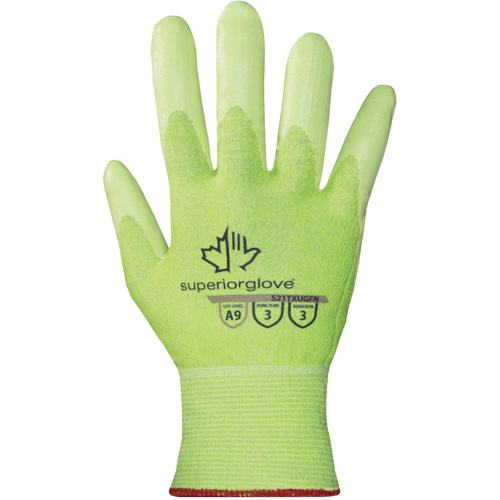 Gants haute visibilit&eacute; r&eacute;sistants &agrave; la coupe S21TXUGFN, Taille 5/2T-petit, Calibre 21, Rev&ecirc;tement Nitrile, Enveloppe en TenActiv, ASTM ANSI niveau A9 Groupe Belzile Dickner