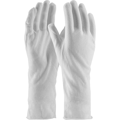 Gants d'inspection de qualit&eacute; sup&eacute;rieure CleanTeam, Coton, Poignet Non ourl&eacute;, Taille unique Groupe Belzile Dickner