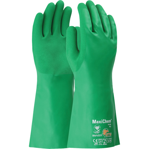 Gants r&eacute;sistants aux produits chimiques ATG MaxiChem, Taille Petit, 14" lo, Nitrile Groupe Belzile Dickner