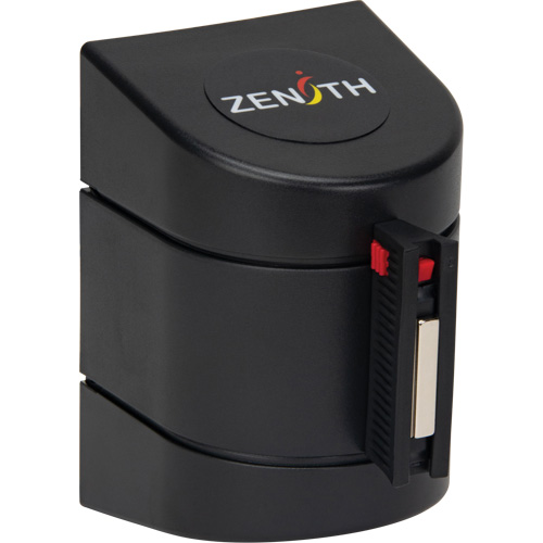 Barri&egrave;re murale magn&eacute;tique avec bande magn&eacute;tique, Plastique, Fixation magn&eacute;tique, 15', Ruban Noir et jaune Groupe Belzile Dickner