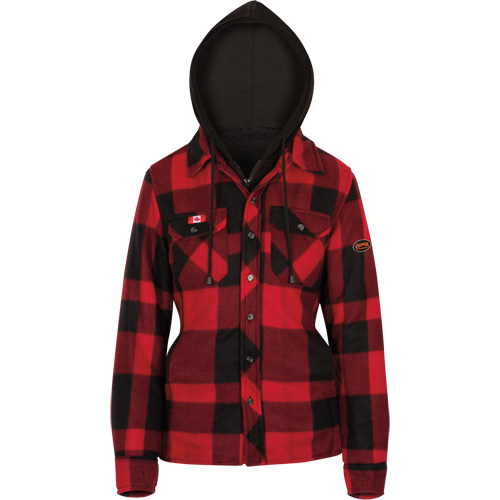 415RBW Quilted Hooded Shirt, Women's, X-Small, Multi-Colour Groupe Belzile Dickner