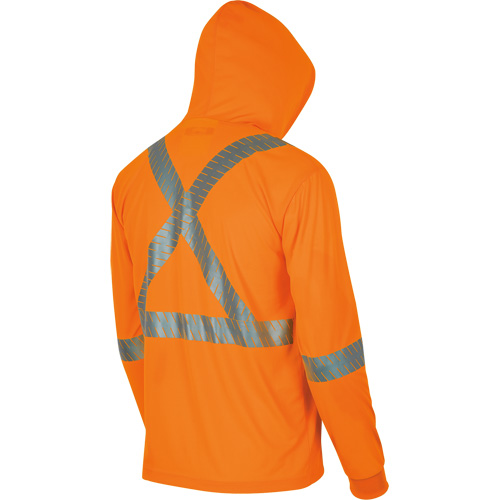 6964 Bird's-Eye Safety Hoodie, Small, High Visibility Orange Groupe Belzile Dickner