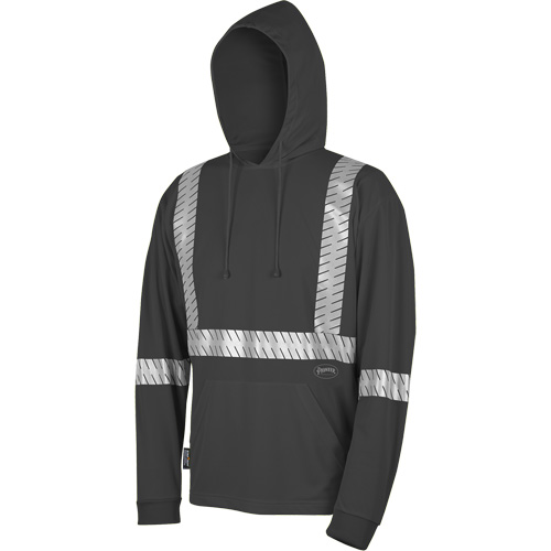 6966 Bird's-Eye Safety Hoodie, Small, Black Groupe Belzile Dickner