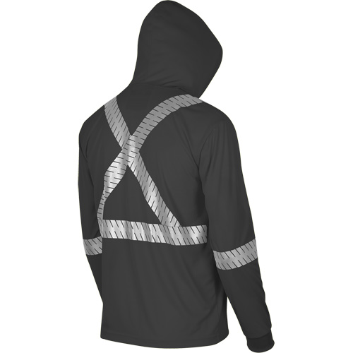 6966 Bird's-Eye Safety Hoodie, Small, Black Groupe Belzile Dickner