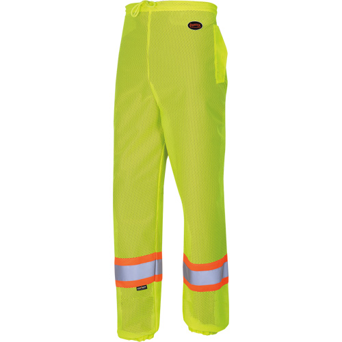 5670 Pantalon de s&eacute;curit&eacute; routi&egrave;re, Polyester, 2T-petit/T-petit, Jaune lime haute visibilit&eacute; Groupe Belzile Dickner