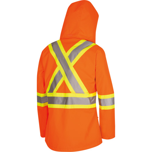 5626W The Rock Women's 300D  Quilted Safety Parka, Polyester/Polyurethane, High Visibility Orange, X-Small Groupe Belzile Dickner