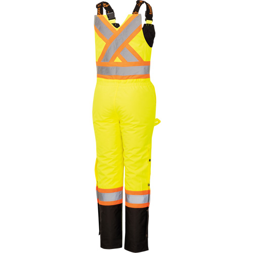 5041BBW Combinaison de s&eacute;curit&eacute; imperm&eacute;able haute visibilit&eacute; pour femmes, Polyester, T-petit, Noir/Jaune lime haute visibilit&eacute; Groupe Belzile Dickner