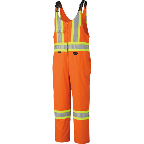6617ZT High-Visibility Safety Overalls with Leg Zippers, Poly-Cotton, 40 (Tall), High Visibility Orange Groupe Belzile Dickner
