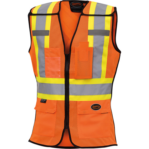 486 Veste de s&eacute;curit&eacute; d&eacute;tachable haute visibilit&eacute;, Orange haute visibilit&eacute;, T-petit, Polyester Groupe Belzile Dickner