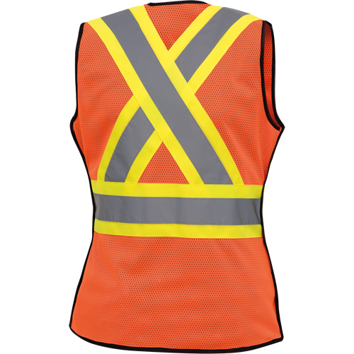 486 Veste de s&eacute;curit&eacute; d&eacute;tachable haute visibilit&eacute;, Orange haute visibilit&eacute;, T-petit, Polyester Groupe Belzile Dickner