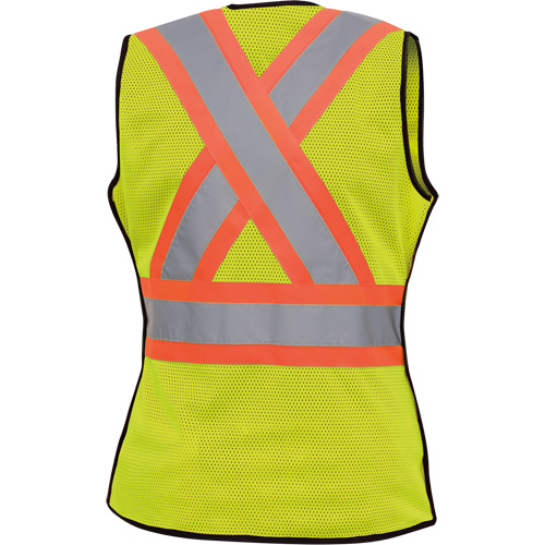 489 Veste de s&eacute;curit&eacute; d&eacute;tachable haute visibilit&eacute;, Jaune lime haute visibilit&eacute;, T-petit, Polyester Groupe Belzile Dickner