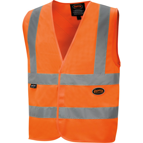 6885 High-Visibility Tricot Safety Vest, High Visibility Orange, Small, Polyester Groupe Belzile Dickner