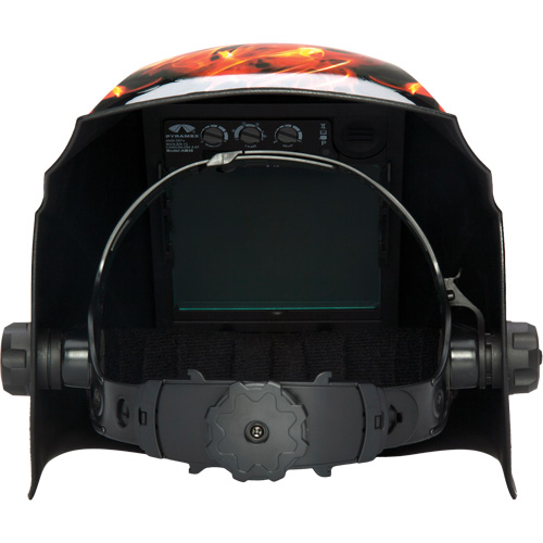 Leadhead&reg; Auto Darkening Welding Helmet, 3.8" L x 3.4" W View Area, 9 - 13 Shade Range Groupe Belzile Dickner