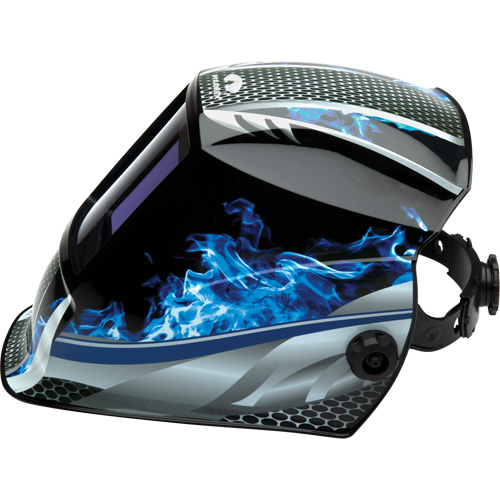 Leadhead&reg; Auto Darkening Welding Helmet, 3.8" L x 3.4" W View Area, 9 - 13 Shade Range Groupe Belzile Dickner