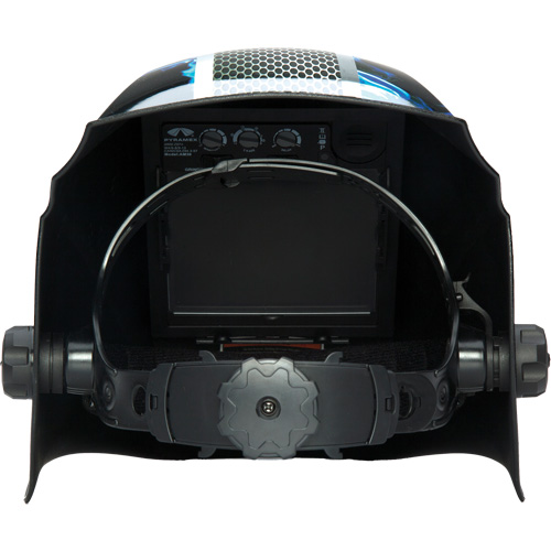 Leadhead&reg; Auto Darkening Welding Helmet, 3.8" L x 3.4" W View Area, 9 - 13 Shade Range Groupe Belzile Dickner