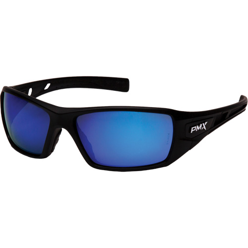 Velar Safety Glasses, Blue Mirror Lens, ANSI Z87+/Meets/Exceeds CSA Z94.3 Groupe Belzile Dickner