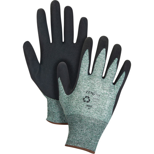 Gants &eacute;cologiques enduits &agrave; prise cr&ecirc;p&eacute;e, 9, R&ecirc;vetement Mousse de latex, Calibre 15, Enveloppe en Nylon/rPET Groupe Belzile Dickner