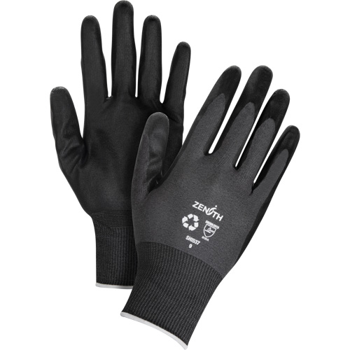 Gants &eacute;cologiques enduits et perm&eacute;ables &agrave; l'air, 7, R&ecirc;vetement Mousse de nitrile, Calibre 21, Enveloppe en Nylon/rPET Groupe Belzile Dickner