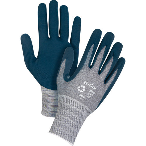 Gants &eacute;cologiques enduits et l&eacute;gers, 9, R&ecirc;vetement Mousse de nitrile, Calibre 15, Enveloppe en Polyester/rPET Groupe Belzile Dickner