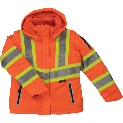Womens Insulated Flex Safety Jacket, Polyester, High Visibility Orange, X-Large Groupe Belzile Dickner