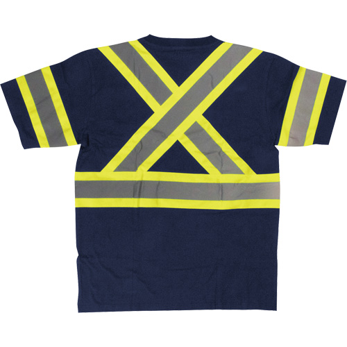 Chemise de s&eacute;curit&eacute; &agrave; manches courtes, Coton, T-petit, Bleu marin Groupe Belzile Dickner