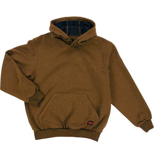 Water Repellent Fleece Pullover Hoodie, Men's, Small, Brown Groupe Belzile Dickner