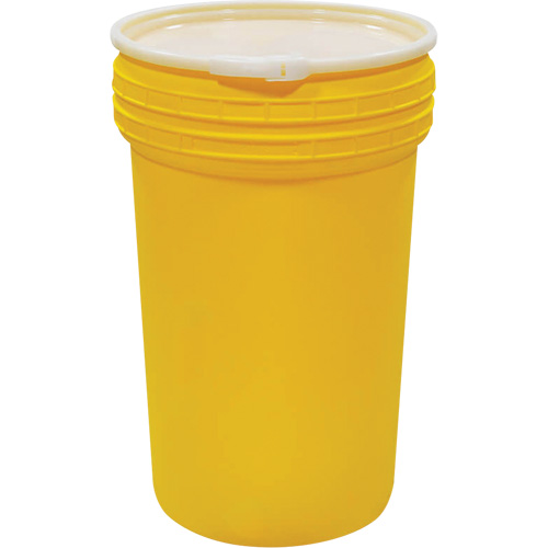 Ensemble de baril emboîtable en plastique pour laboratoire, 55 gal. US, Mobile Groupe Belzile Dickner
