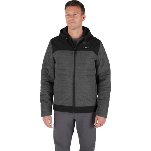 Veste chauffante M12 QuietShell avec pile, Hommes, Petit, Gris Groupe Belzile Dickner