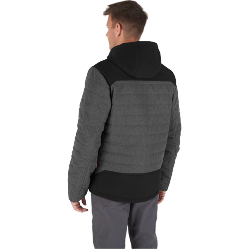 Veste chauffante M12 QuietShell avec pile, Hommes, Petit, Gris Groupe Belzile Dickner