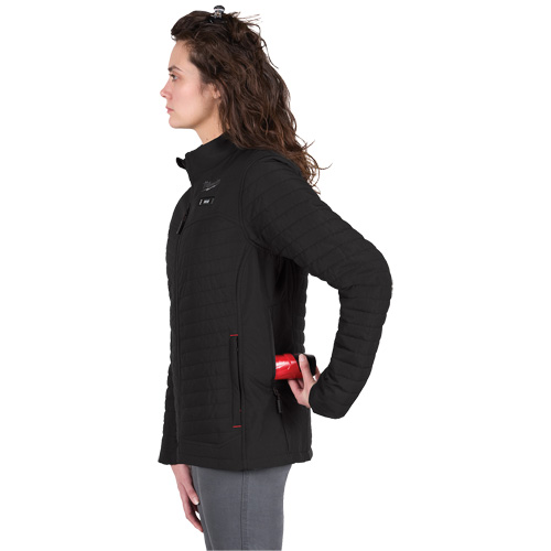 M12 Heated Axis Jacket with Battery, Women's, Large, Black Groupe Belzile Dickner