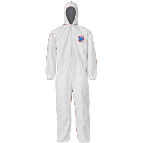 SFR Coveralls with Hood, Medium, White, Tyvek&reg; 400 Groupe Belzile Dickner